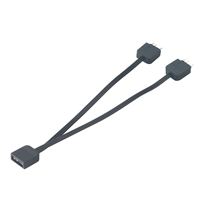 ASUS and MSI addressable RGB motherboardsApplicationConverts one 5V 3-pin addressable RGB LED connector into two 5V 3-pin addressable RGB LED connectorsLength120mmConnector1 x 5V addressable RGB LED female connector2 x 5V addressable RGB LED male connectorCompatibilityMSI Mystic Light