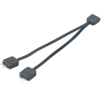 ASUS and MSI addressable RGB motherboardsApplicationConverts one 5V 3-pin addressable RGB LED connector into two 5V 3-pin addressable RGB LED connectorsLength120mmConnector1 x 5V addressable RGB LED female connector2 x 5V addressable RGB LED male connectorCompatibilityMSI Mystic Light