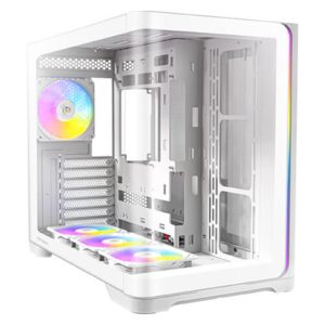 <b>C5 CURVE ARGB</b><br/><br/><b>Curved Glass Panels</b><br/>Sleek curved tempered glass panels provide a seamless