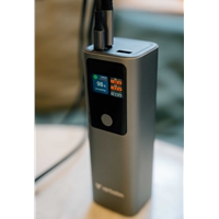 and tabletsDual USB-C ports supporting PD 3.1 fast charging up to 140WUSB-A port with QC 3.0 delivering up to 18W for additional device chargingCharge up to three devices simultaneouslySmart digital TFT display showing power levels and charging statusBi-directional USB-C port for simplified charging in and outBuilt-in safety systems: overcurrent