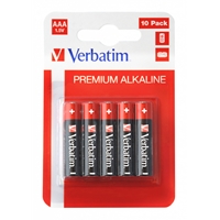 such as travel mice and toysOverviewVerbatim's AAA batteries are the smallest model in the Verbatim range. They are recommended for use in devices such as MP3 players