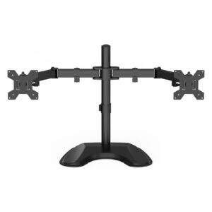 Save valuable desk space and improve overall viewing with the GameMaxDM100 Monitor Stand. Made from high grade steel