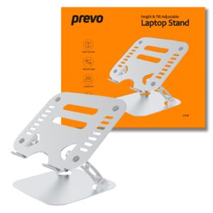 The Prevo HZ08 laptop stand is designed with your comfort in mind:<br/>With a completely height and angle-adjustable design