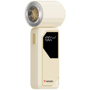 <b>Cool 'n' Go AirJet Handheld Fan - White/Silver</b><br/><br/><b>Four-Speed Cooling</b><br/><br/>Verbatim Cool ’n’ Go AirJet is the perfect companion for staying cool and comfortable on the go. Compact and lightweight