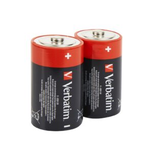 <b>Verbatim D Alkaline Batteries</B><br/><br/><B>Product Details</b><br/><br/>High performance D alkaline batteries<br/><br/>Recommended for flash lights