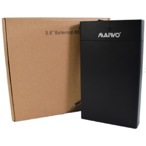 Maivo 3.5" SATA USB 3.0 External HDD Enclosure<br/><ul><br/><b>Key features</b><br/>Easy Screwless installation (To ensure the differing Harddrive thicknesses are secured please apply the sponge pad provided to the lid)<br/>3.5" external HDD enclosure USB3.0 to SATA<br/>Supported Windows Me and above