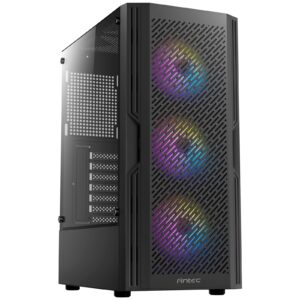 <b>AX20</b><br/>Mid-Tower Gaming Case<br/><br/><b>Unique Design & Powerful Heat Dissipation</b><br/>AX20 features a slanted bar air intake design and an exceptional dense mesh for massive heat dissipation. The half-view tempered glass side panel design allows you to show off your gaming configurations without obstacles. The AX20 supports up to 8 x 120 mm fans simultaneously and provides users with diverse cooling options.<br/><br/><b>Slanted Bar Air Intake Design</b><br/>Featuring dense mesh for massive airflow and efficient dust prevention.<br/><br/><b>High-Airflow Front Panel</b><br/>Massive air intake at the front