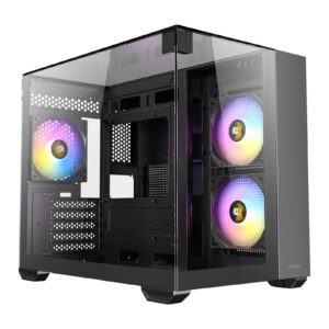 <b>CX600M Trio ARGB Mini-Tower Gaming Case</b><br/><br/>The CX600M Trio ARGB Mini-Tower Gaming Case offers a blend of style and functionality with its triple transparent view and efficient cooling solutions. Designed for gamers and PC enthusiasts