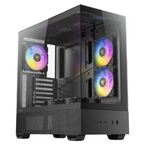 <b>Antec CX705 ARGB</b><br/><br/><b>Panoramic 270 degree View</b><br/>Standing out with a seamless full-view design across the left and front panels