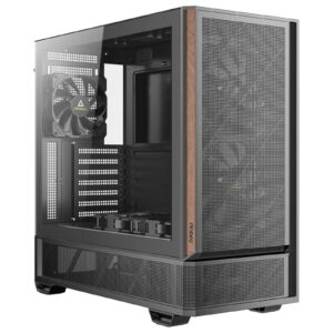 <b>Antec P30 Air Mid-Tower ATX Gaming Case</b><br/><br/><b>Metal Mesh Meets Premium Wood</b><br/>Large metal mesh front panel with premium wood accents and chamfered design.<br/><br/><b>5 PWM Fans Included</b><br/>Pre-installed fans : 2 x 140mm PWM fans at the front