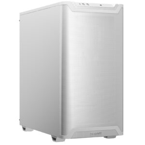The be quiet! Pure Base 501 Airflow White is a compact and versatile ATX case designed for both gaming and office PCs. It features a sleek front panel and an airflow top cover for a classic