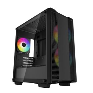 <b>SPACIOUS MID-TOWER CASE</b><br/>The DeepCool CC360 ARGB Micro-ATX case offers outstanding value with spacious component compatibility
