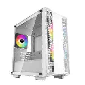 <b>SPACIOUS MID-TOWER CASE</b><br/>The DeepCool CC360 WH ARGB Micro-ATX case offers outstanding value with spacious component compatibility