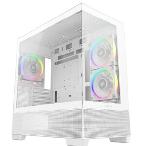 <b>Deepcool CG380 3FWH  panoramic Micro-ATX case