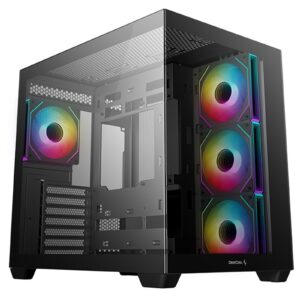 Experience the ultimate showcase build with the <b>DeepCool CG530 4F Mid-Tower Case</b>. Featuring a seamless