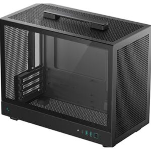 The DeepCool CH160 is a compact Mini-ITX chassis designed to deliver excellent airflow and portability in a minimal footprint. Featuring a mesh-heavy exterior for improved ventilation and a sleek modern design