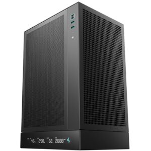 <b>CH170 DIGITAL</b><br/><br/>The CH170 DIGITAL is a vertical ITX case that has all the hallmarks of a high-airflow DeepCool case but in a tiny footprint. The internal layout provides a lot of flexibility for a number of different cooling and PSU options.<br/><br/><b>CH170 DIGITAL</b><br/>The Tiny Tower of Power<br/><br/><b>HIGH AIRFLOW PANELS</b><br/>Mesh panels surround the CH170 DIGITAL from every side and create a high-airflow