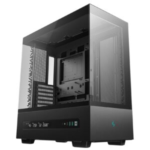 <b>The DeepCool CH690 Digital Black ATX Case</b> is designed with beauty and adaptability in mind. It features a semi-glass panel that offers an expansive view of installed components. For those seeking enhanced performance