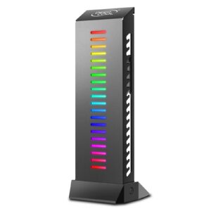 <b>GH-01 A-RGB</b><br/>Adjustable A-RGB GPU Stand<br/>The GH-01 A-RGB is a GPU stand with 9 individual A-RGB LEDs that can sync to your build for added flare and rigidity.<br/><br/><b>CUSTOMIZABLE ADDRESSABLE RGB LED LIGHTING</b><br/>Equipped with 9 Addressable RGB LED lights