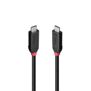 The Black Line USB4 Type C to C cables from Lindy's Cable Lines concept are entry level connection solutions