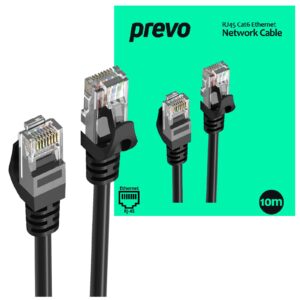 The prevo RJ45 Cat6 Ethernet Network Cables provide a reliable and consistent hard-wired connection to your network devices at home or the workplace. Built to last