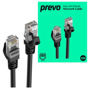 The prevo RJ45 Cat6 Ethernet Network Cables provide a reliable and consistent hard-wired connection to your network devices at home or the workplace. Built to last