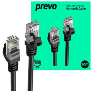 The prevo RJ45 Cat6 Ethernet Network Cables provide a reliable and consistent hard-wired connection to your network devices at home or the workplace. Built to last