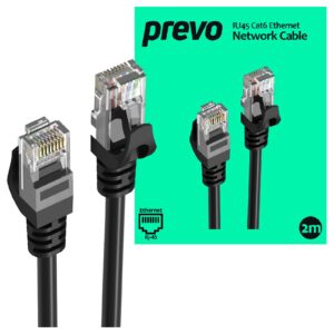 The prevo RJ45 Cat6 Ethernet Network Cables provide a reliable and consistent hard-wired connection to your network devices at home or the workplace. Built to last