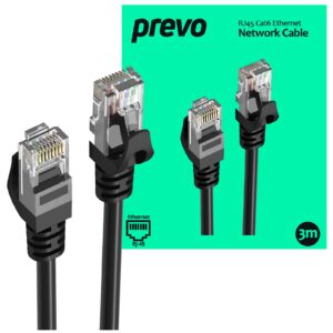 The prevo RJ45 Cat6 Ethernet Network Cables provide a reliable and consistent hard-wired connection to your network devices at home or the workplace. Built to last