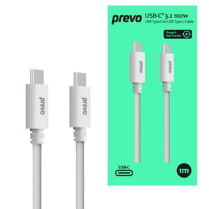 <b>prevo</b><br/>Premium Cable Series<br/><br/>prevo USB-C® 3.2 to USB-C cables with reliable