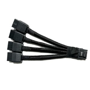 Replacement Cable: This is an original replacement 12VHPWR 12+4Pin PCIE<br/>4x8Pin(6+2P) power cable designed for Nvidia's latest RTX 40 series and RTX 50 series graphics cards.<br/>Compatibility: Compatible with the 12cf1-1pw148-30r 12VHPWR connector