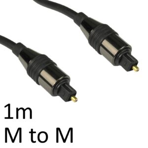 <b>Images shown are for illustration purposes only and actual product may vary</b><br/><br/>TOSLINK or Optical Cable is a fiber optic connection system. Most commonly used with audio equipment (via a "digital optical" socket
