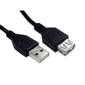 <b>Images shown are for illustration purposes only and actual product may vary</b><br/>A USB 2.0 extension cable for extending your USB devices.<br/><br/><b>Connection 1</b><br/>USB 2.0 A (M)<br/><br/><b>Connection 2</b><br/>USB 2.0 A (F)<br/><br/><b>Standard</b><br/>USB 2.0<br/><br/><b>Length</b><br/>1m<br/><br/><b>Colour</b><br/>Black<br/><br/><b>Addition Information</b><br/>Nickel Connectors<br/>