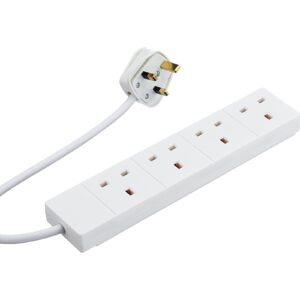 <b>Key Features</b><br/>Power Extension Lead with 4 power sockets on the block and a 2 metre power extension lead.<br/>This extension lead is a standard specification unit