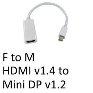 <b>Key Features:</b><br/><br/>Specification<br/>Supports mini displayPort 1.1a and HDMI 1.3b output <br/>Supports HDMI resolution of 1080p <br/>Supports HDMI 225Mhz/2.25Gbps per channel (6.75Gbps total) <br/>Supports HDMI 12-bit per channel (36-bit total) deep colour <br/>Supports uncompressed audio such LPCM <br/>Supports compressed audio such as DTS Digital
