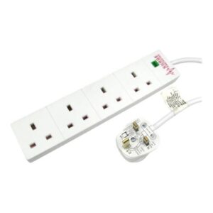 Introducing our power extension blocks. Our 4 way extension blocks are perfect for home and office use and has a 5 metre cable to provide power to work stations and any home or office equipment that uses a standard UK plug.<br/><br/>• 5m<br/>• 13 Amp<br/>• Neon Indicator<br/>• RoHS Compliant<br/>