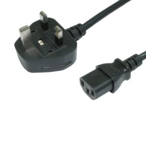 <b>Pictures may not be representative of the product specification and are for illustration purposes only</b><br/><br/><b>Key Features:</b><br/>UK mains lead<br/>1.8m<br/>ROHS compliant<br/><br/><b>Specification</b><br/>UK Mains Lead (Kettle Type)<br/>UK - IEC (C13)<br/>1.8m<br/>Sonic Welded<br/>5A Fuse (10A IEC Connector)<br/>N20050 GTSA-3 3G 0.75mm²<br/><br/><b>Colour</b><br/>Black<br/><br/><b>Box Quantity</b><br/>80 units per box
