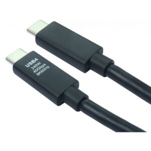<b>USB4-5100ETP: Power Delivery Enabled USB4 Cable</b><br/><br/>Experience the pinnacle of connectivity with the USB4-5100ETP cable