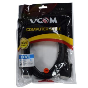 The VCOM CG441D 3M is a 3-meter (approx. 9.8 ft) Male-to-Male DVI-D Dual-Link Digital Video Cable It Features Multi-Shielding and Molded Connectors