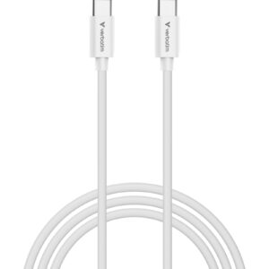 <b>Verbatim Essentials Sync & Charge 3m USB-C to C Cable</b><br/><br/><b>Product Details</b><br/><br/>Single 3-metre USB-C to USB-C cable<br/><br/>USB Power Delivery 3.0 supports up to 100W fast charging<br/><br/>Data transfer speeds up to 480Mbps<br/><br/>Ideal for charging laptops