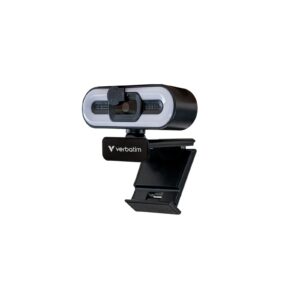 <b>Verbatim Webcam with Microphone</b><br/><br/><b>Product Details</b><br/><br/>Full HD 1080p resolution<br/><br/>Autofocus with auto white balance<br/><br/>USB Plug & Play<br/><br/>Integrated microphone<br/><br/>360° rotatable<br/><br/>Privacy lens cover<br/><br/>3 colour light modes<br/><br/>Integrated 1/4" screw thread for tripod mount (tripod not included)<br/><br/><b>Full 1080p Resolution</b><br/>Setup your workspace professionally