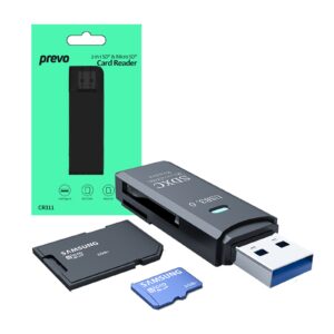 The Prevo CR311 USB 3.0 Card Reader is a high-speed memory card adapter that supports various memory card types such as SD
