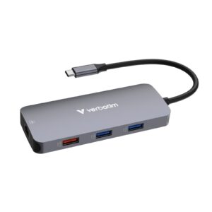 <b>Verbatim USB-C Pro Multiport Hub</b><br/><br/><b>Product Details</b><br/><br/>Transform a single USB-C port into nine ports including USB-C and USB-A with different generations for maximum device compatibility<br/><br/>1 x HDMI