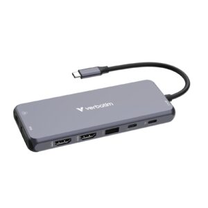 <b>Verbatim USB-C Pro Multiport Hub</b><br/><br/><b>Product Details</b><br/><br/>Transform a single USB-C port into fourteen ports including dual HDMI