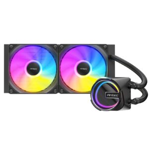 <b>Antec  Skeleton 240 ARGB </b><br/><br/><b> Specifications</b><br/><br/><b>Fan</b><br/>Dimensions120 x 120 x 25 mm<br/>TypePWM ARGB LED Fan<br/>Speed800±200- 2000±10% RPM<br/>Airflow72.29 CFM  (max.)<br/>Noise32 dB(A)<br/>Air pressure3.28 mmH2O  (max.)<br/>Lifespan50