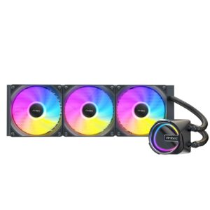 <b>Antec  Skeleton 360 ARGB </b><br/><br/><b> Specifications</b><br/><br/><b>Fan</b><br/>Dimensions120 x 120 x 25 mm<br/>TypePWM ARGB LED Fan<br/>Speed800±200- 2000±10% RPM<br/>Airflow72.29 CFM  (max.)<br/>Noise32 dB(A)<br/>Air pressure3.28 mmH2O  (max.)<br/>Lifespan50