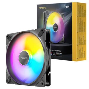 <b>Tranquil 140 ARGB PWM FAN</b><br/><br/><b>TRANQUIL & POWERFUL</b><br/>Unique fan blade and frame design offers powerful airflow with low noise accomplished.<br/><br/><b>EXQUISITE CRAFTSMANSHIP</b><br/>Minimal clearance between fan frame and blades