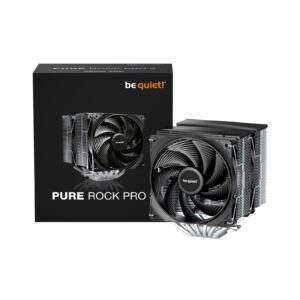 <b>PURE ROCK PRO 3</b><br/><br/><b>Impressively Performant and Compact</b><br/>Boost your system with the impressively high cooling performance of Pure Rock Pro 3 Silver and its specially designed Pure Wings 3 fans. Underneath its striking heatsink with a black cover for a sleek