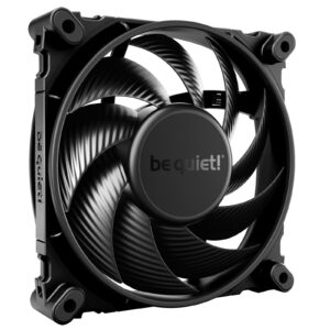 <b>SILENT WINGS 4 - 120mm PWM</b><br/>NO COMPROMISE SILENCE AND PERFORMANCE<br/>Silent Wings 4 120mm PWM combines all features of a virtually inaudible with an extremely performant fan for the most demanding applications.<br/>- Optimized fan blades for the highest performance on heat sinks<br/>- Small tip clearance and a fan frame with funnel-shaped air outlets for extremely high air pressure<br/>- Virtually inaudible operation at regular speed<br/>- 6-pole fan motor and fluid-dynamic bearing for less vibration and very smooth operations<br/>- Anti-vibration mounting with push pins and screwed installation option<br/>- Super-long lifespan of up to 300