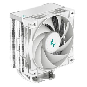 <b>AK400 WH</b><br/>Performance CPU Cooler<br/><br/>The DeepCool AK400 WH is a highly compatible CPU cooler featuring a classic four heat pipe tower layout with a unique matrix fin design and a high-performance FDB fan that delivers excellent heat dissipation and extremely low noise levels.<br/><br/><b>PREMIUM COMPATIBILITY</b><br/>Featuring up to 220W of heat dissipation efficiency